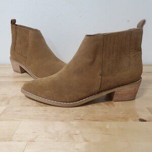 Miim Tan Suede Chelsea Ankle Boots Women’s Size 9 Fall Booties